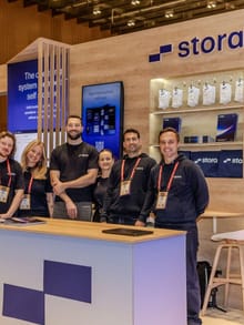 The Stora team on their trade show stand
