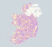 Three data coverage map Three data coverage map